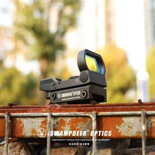 四变点红点瞄准器镜 高品质 金属虹膜银膜可选20mm模型弹弓配件