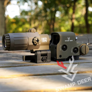 沼泽鹿金属全息红点558G33侧翻模型20MM快拆固定3倍放大模型弹弓