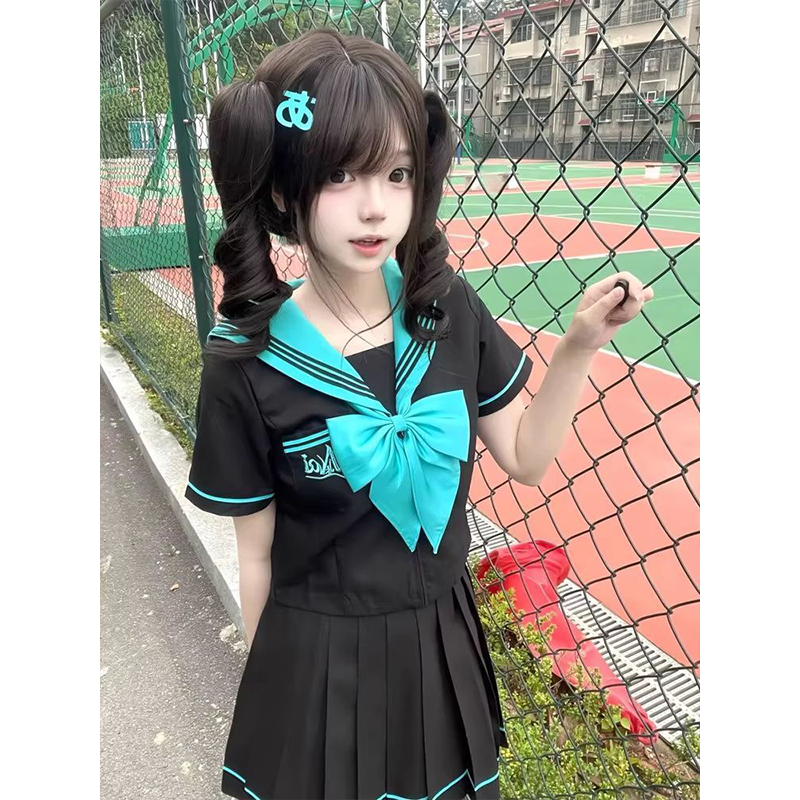 新款爆款青本绘JK水手服日系动漫学院风初音未来少女jk制服裙原创