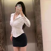 夏季 包臀裙子酒店前台黑包裙 气质女白衬衫 ol制服套装 工作服职业装