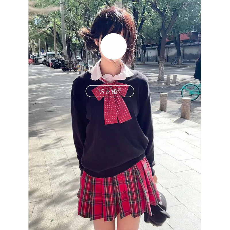 jk制服毛衣学院风樱花妹叠穿针织衫格裙套装秋冬百搭显瘦长袖上衣,女装/女士精品,时尚套装,淘宝优惠券,粉丝福利购,淘宝优惠卷