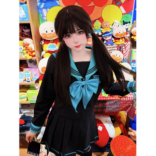 款 水手服校供感长短袖 夏季 2025新款 原创JK制服 衬衫 青本绘JK裙套装