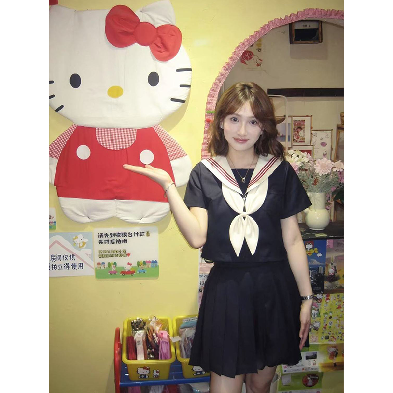 2025新款中间服套装基础款长短袖衬衫上衣百搭JK裙绀水手服一整套