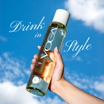 装在香水瓶的Moscato 意大利Voga沃佳莫斯卡托甜白葡萄酒女士甜酒