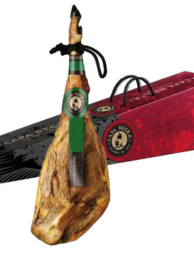 十二道锋味西班牙黑斗篷火腿Capa Negra伊比利亚黑猪后腿绿标黑标