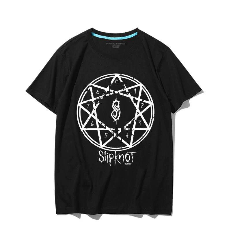 Футболка с короткими рукавами Slipknot Living Band Metal Rock Punk Vintage High Street Retro Loose для мужчин и женщин