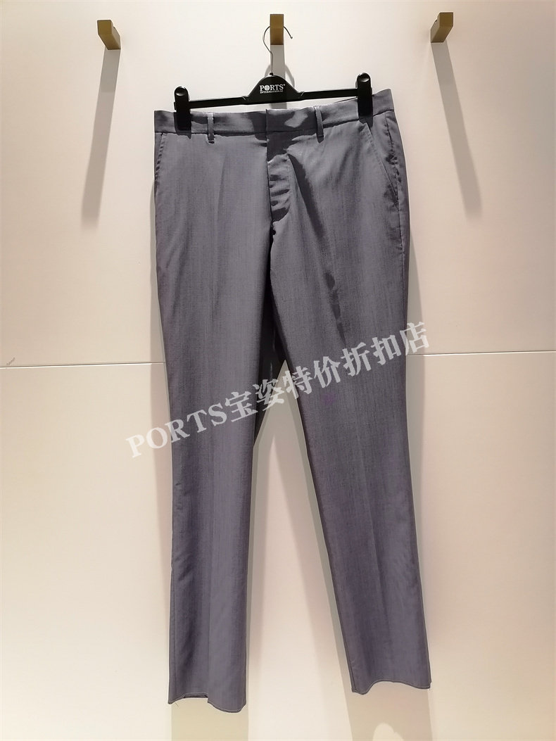 宝姿PORTS男装2023新款专柜同款outlets休闲西裤 ML8D010SFF006