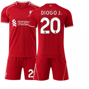 2526利物浦足球服套装主场11号萨拉赫球衣 7号迪亚斯成人儿童队服
