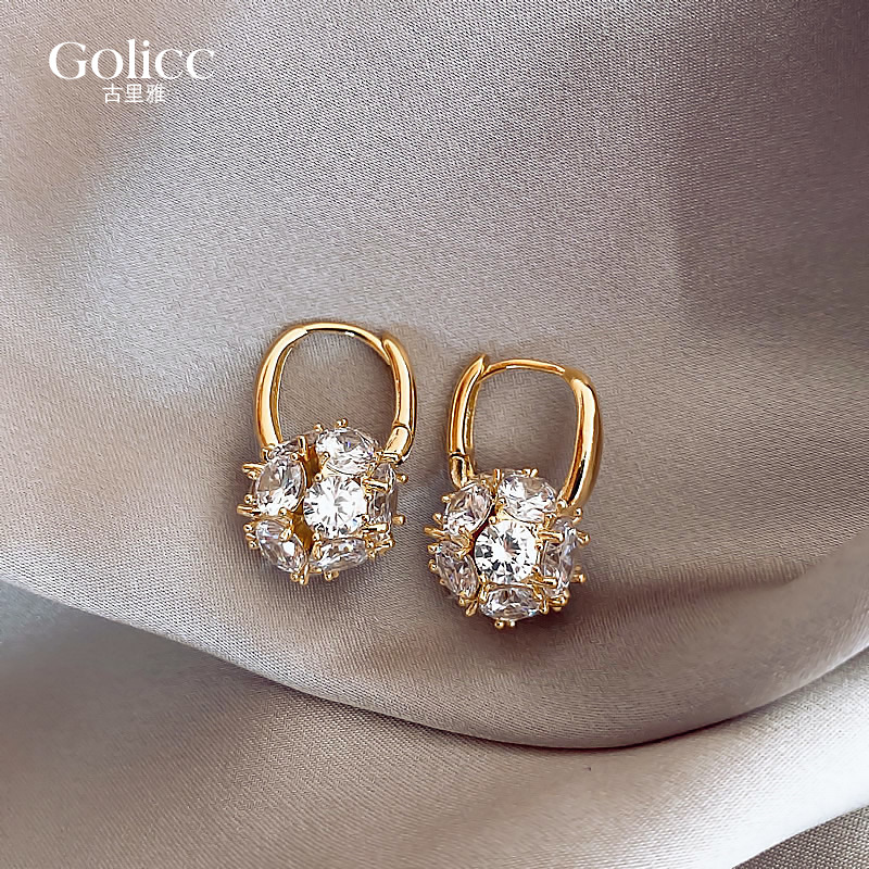 超闪锆石巨好看耳环轻奢高级感