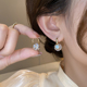 超闪锆石耳环女独特2026新款 高级感轻奢设计感耳饰巨好看耳钉 爆款