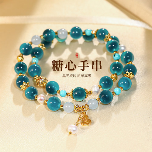 珍珠葫芦手链轻奢小众精致手饰品