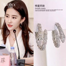 轻奢高级感耳扣女 爆款 刘亦菲同款 气质蛇形耳饰耳圈耳环2025年新款