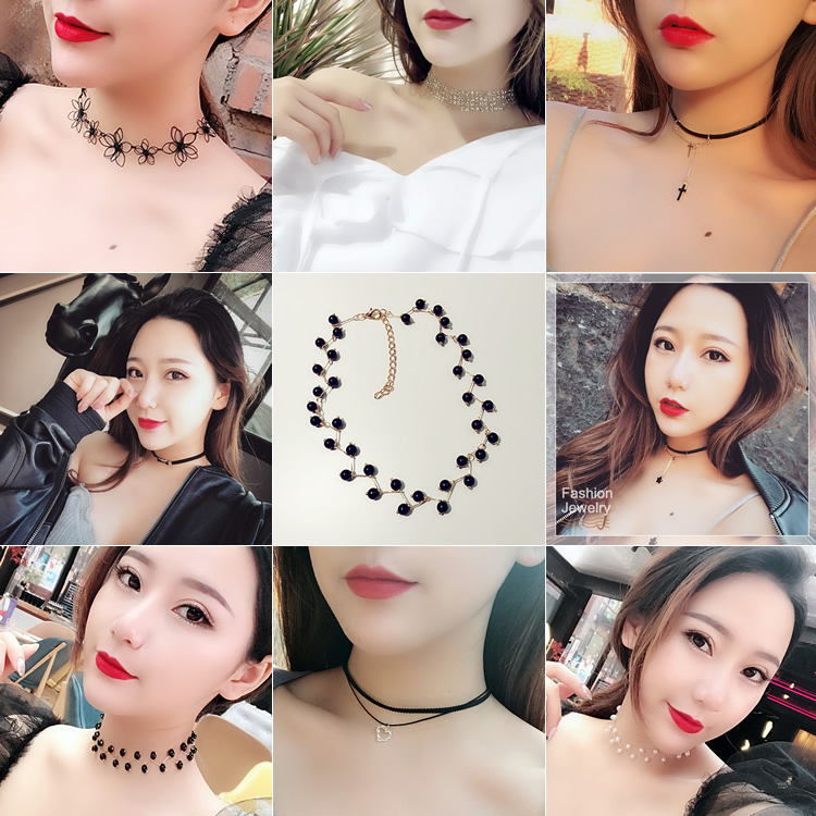 ÍøºìÏîÁ´chokerÅ®ÏîÈ¦Ëø¹ÇÁ´º«°æÐ¡ÇåÐÂѧÉú¶Ì¿î²±¾±ÊÎÆ·¾±´ø¼òÔ¼