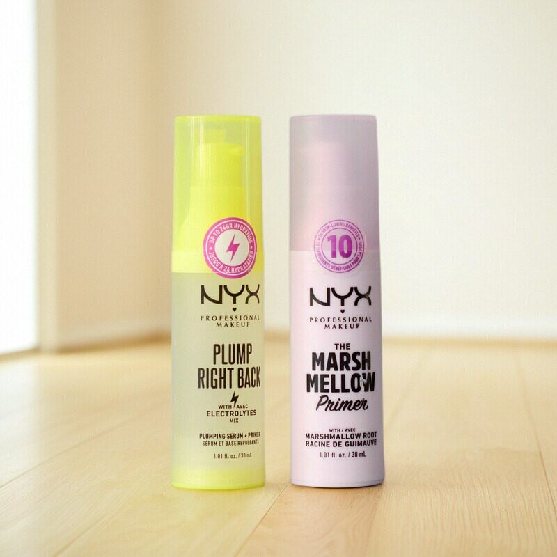 美国海淘正品NYX 棉花糖柔滑肌肤妆前乳30ml均匀肤色模糊粉管黄管