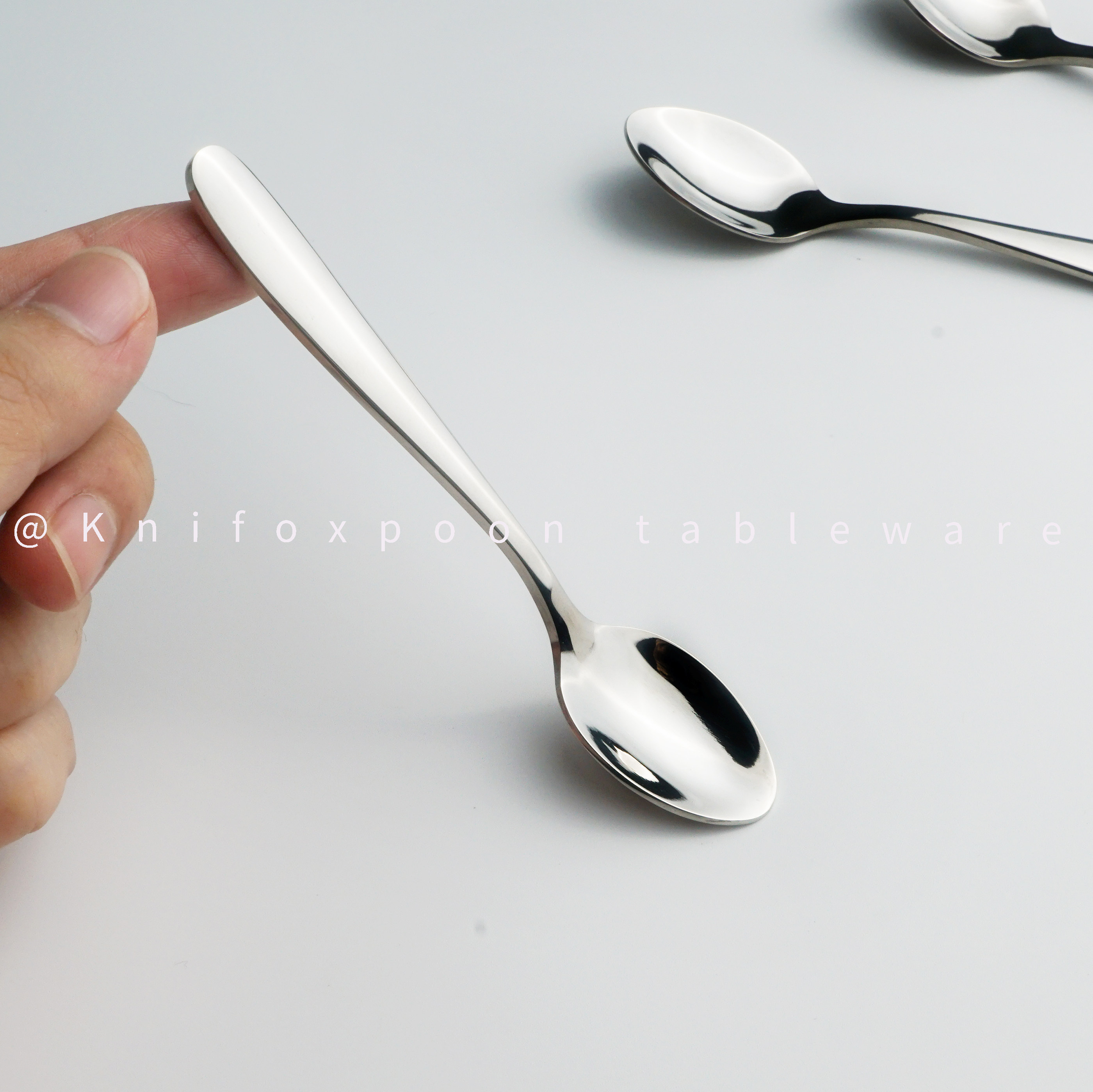 加厚304不锈钢咖啡勺尖头短柄西餐调味料小勺子甜品燕窝勺药粉勺