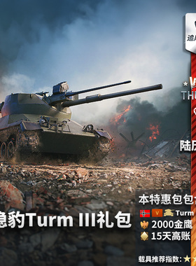 War thunder 战争雷霆 德系 Turm III 三稳炮塔测试车 礼包