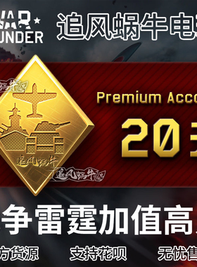 War thunder 战争雷霆 war thunder  20天 高账