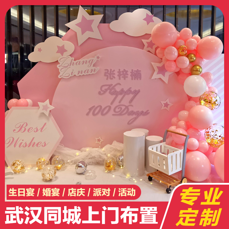 武汉同城上门男女宝宝宴周岁满月十岁生日派对策划