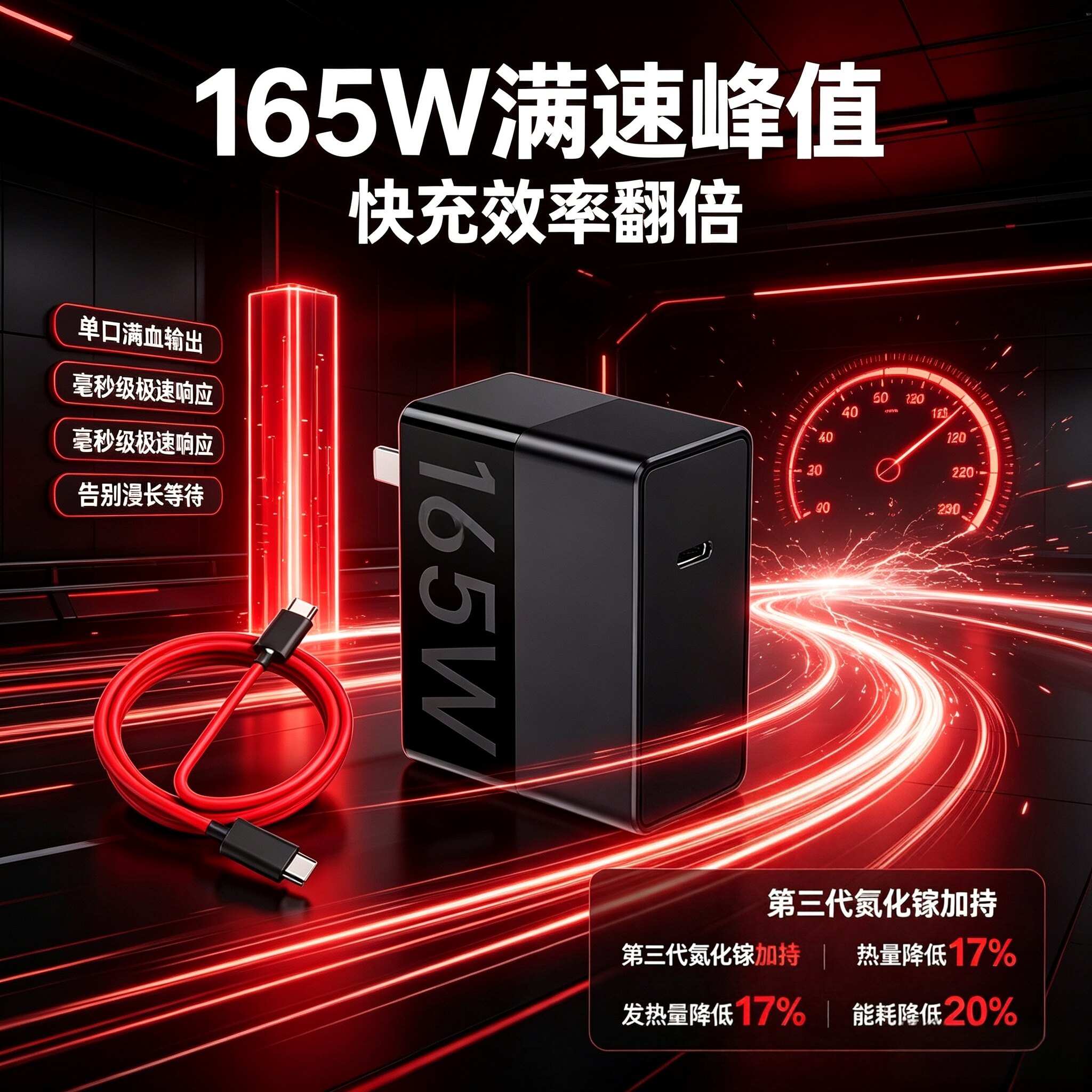 努比亚红魔原装充电器120W超级闪充Z70 Z60 Z50 Z40Ultra 9pro 8pro 8Spro手机165W