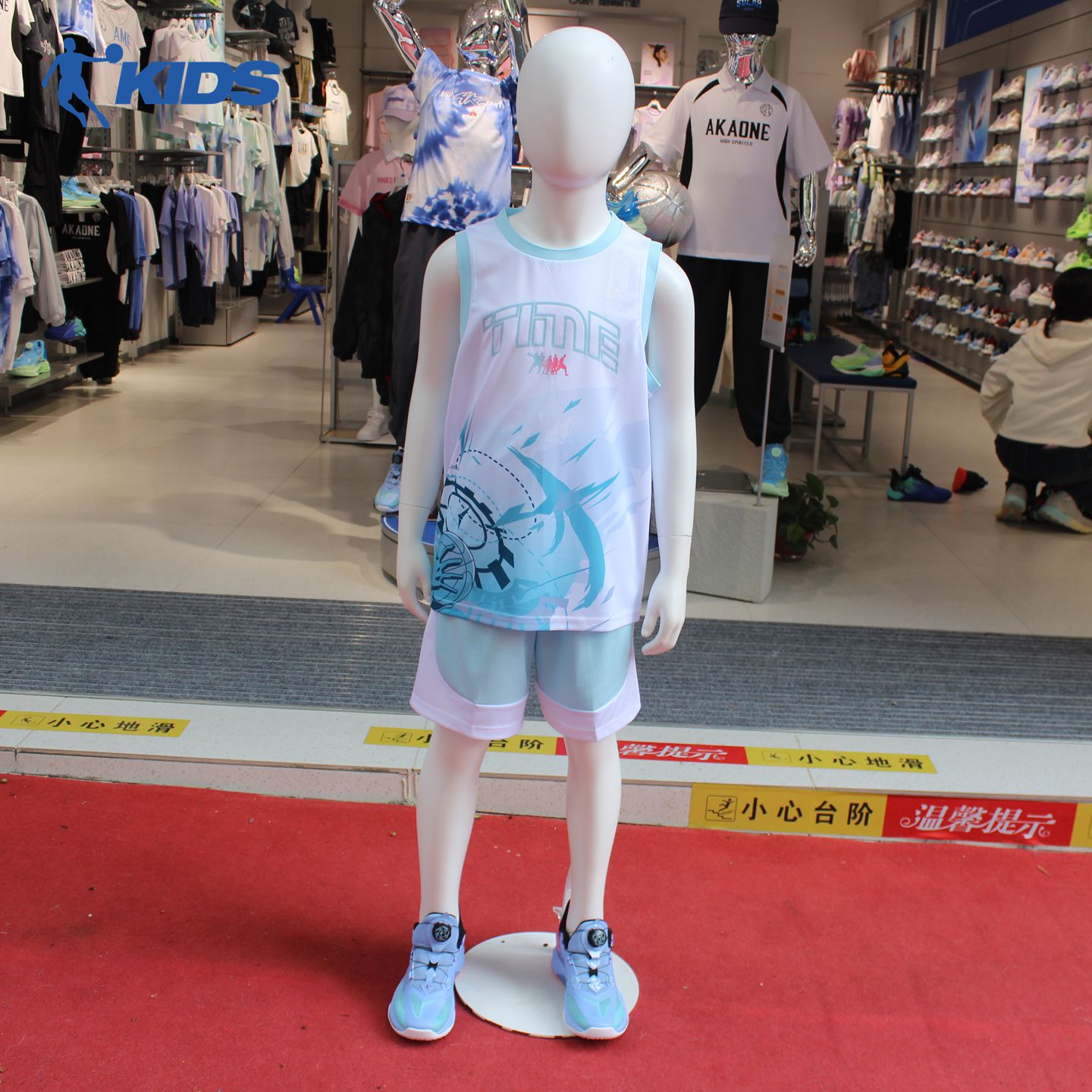 乔丹儿童2026秋新款男大童吸汗速干舒适篮球背心套装TDANTA263054