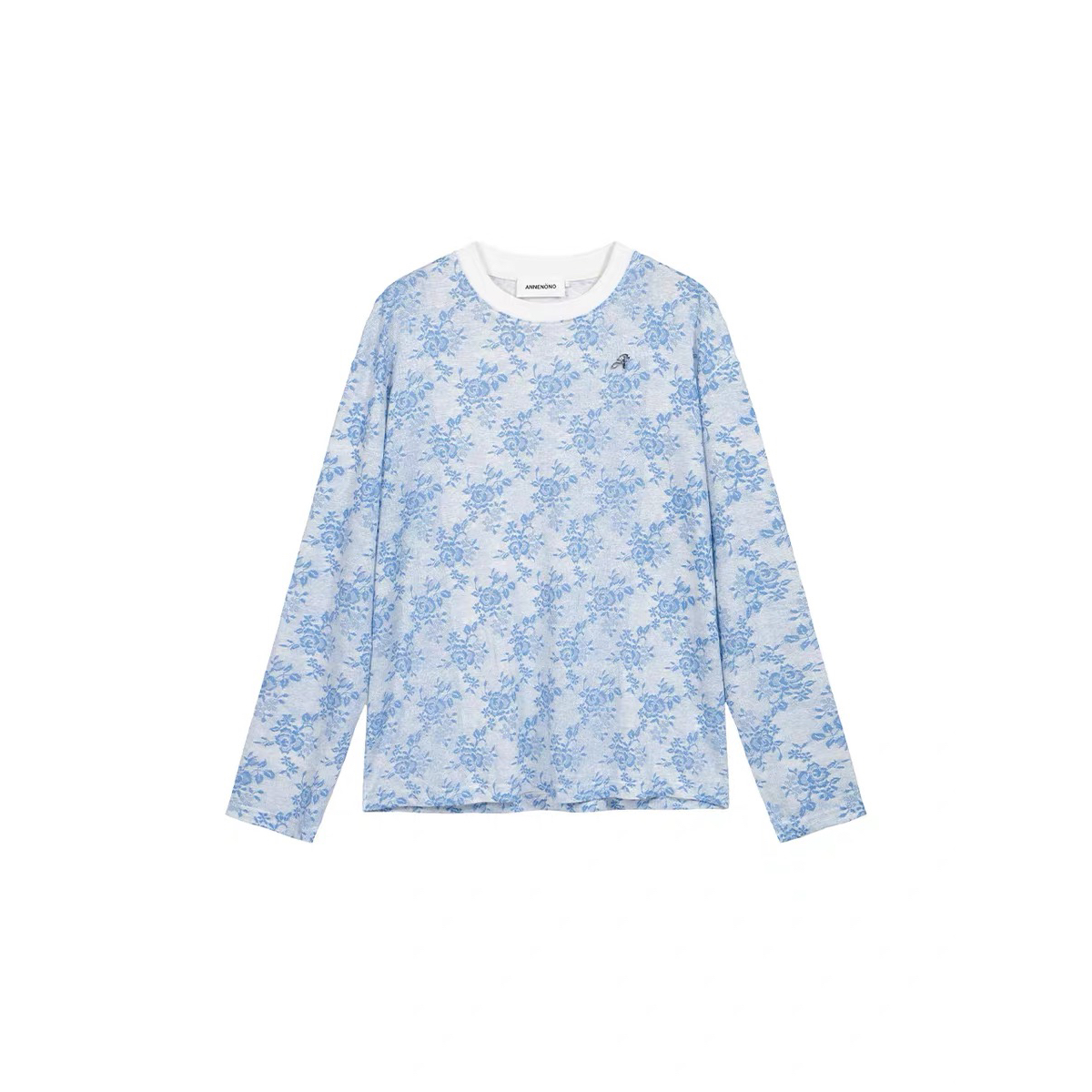 ANNENONO设计师2025春夏印花长袖T恤1088