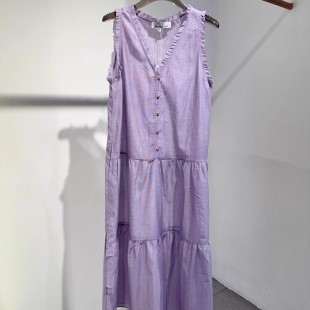 连衣裙女高级感MQ V领无袖 meetmimiq设计师2025夏季 新款