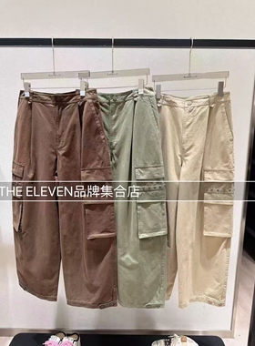 MMQ2025冬新款宽松休闲工装裤女三个颜色口袋款