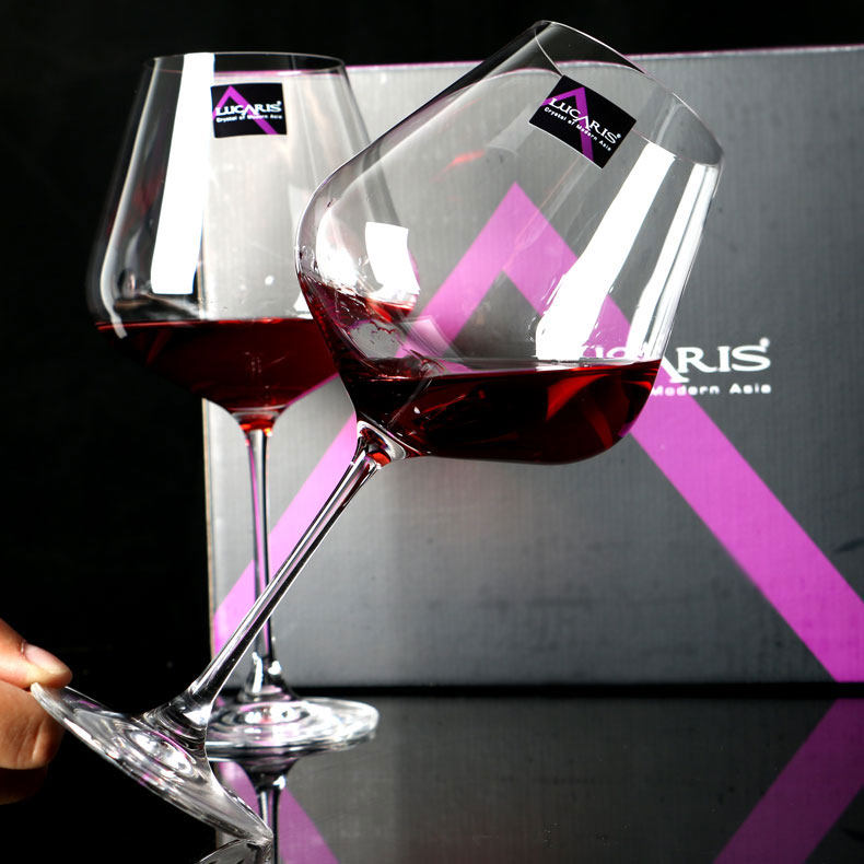 泰国lucaris进口红酒杯水晶杯葡萄酒杯香槟甜高脚杯波尔多杯大号