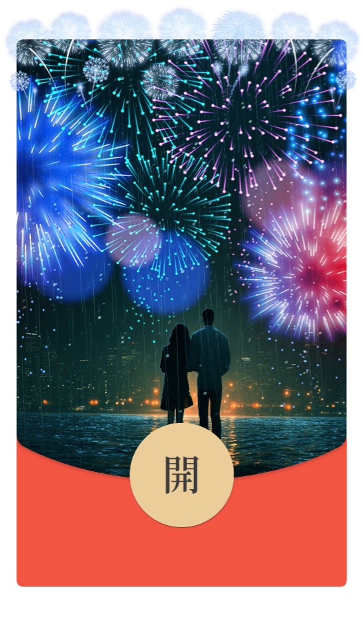 2024新年快乐烟花红包封面微信序列号情侣皮肤动态背景音乐秒发货