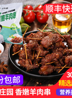 大庄园香嫩羊肉串儿童串牙签肉