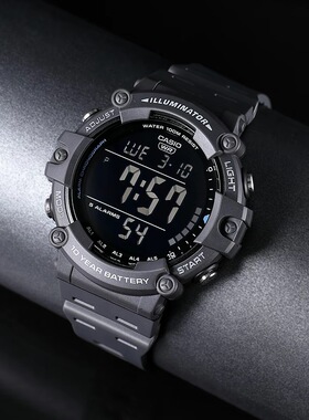 casio正品AE系列运动时尚学生男士手表卡西欧LCD显示夜间可视