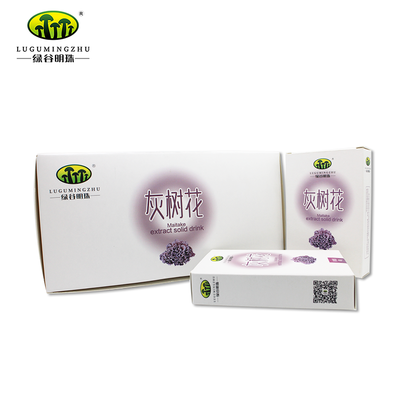 綠谷明珠灰樹花多糖活性提取物舞茸灰樹花固體飲料4g/袋*10袋/6盒