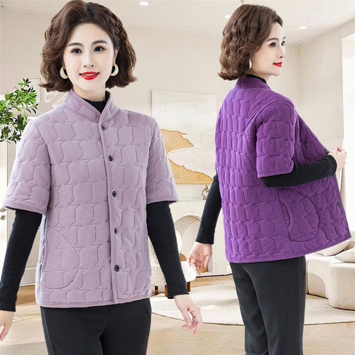 妈妈秋冬季夹棉马甲保暖内胆棉袄