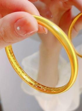 合金手镯 南非矿金【百福手镯】孟加拉赤金 北欧金 锡金 里外一色