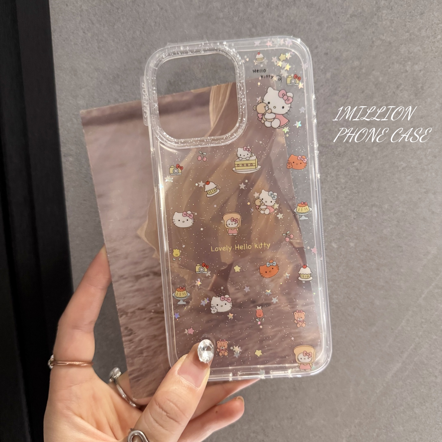 小众高级感闪粉满屏蛋糕美乐蒂KT适用iPhone17promax苹果13手机壳全包边iPhone15女款保护套16promax创意14潮