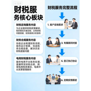 税务咨询财税定制方案企业税务筹划电商合规税务稽查咨询财税陪跑