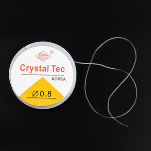 DIY手工水晶弹力线 白色透明松紧线盒装串珠配件TPU手链线圆盘形