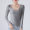 Grey round neck without velvet