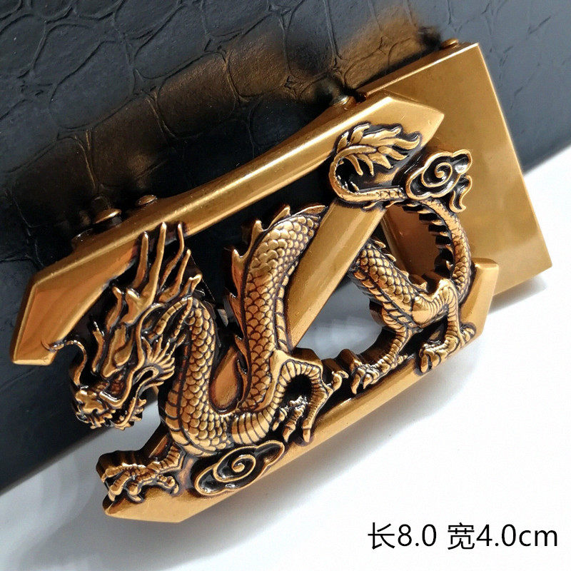 레트로 수도꼭지 남자 벨트 헤드 하이 엔드 합금 자동 버클 타이거 바지 벨트 헤드 맞춤형 사자 벨트 헤드 3.5CM