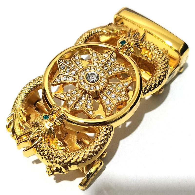 새로운 SHILAIRUN 자동 버클 벨트 헤드 하이 엔드 남성 벨트 클립 중국어 바람 드래곤 벨트 버클 헤드 3.5