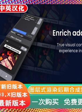 blender插件 Enrich 2.10 图层式渲染后期合成蒙版添加视觉效果器