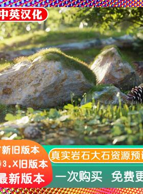 blender插件 Nature Scans 1.0 真岩石大石头资源预设库附含教程