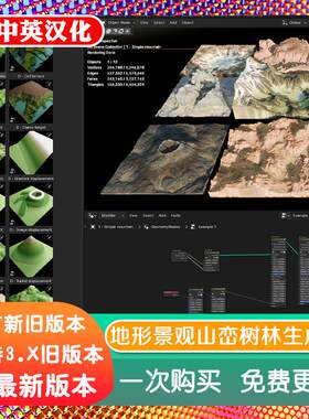 Blender插件 A.N.T.Landscape 0.21 一键地形景观生成器地编 ANT