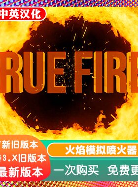 Blender真火源文件True Fire 火焰模拟喷火器动画燃烧火球预设