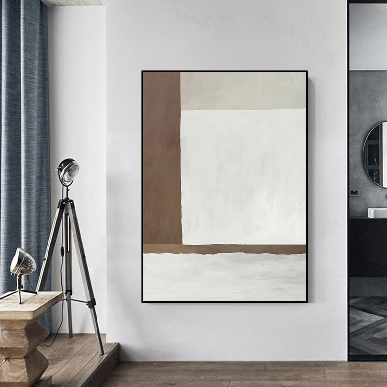 现代简约抽象玄关线条装饰画