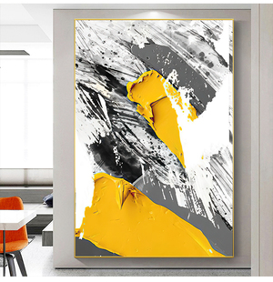 莫兰迪客厅装 饰画沙发背景墙落地画高级感抽象现代简约玄关挂画