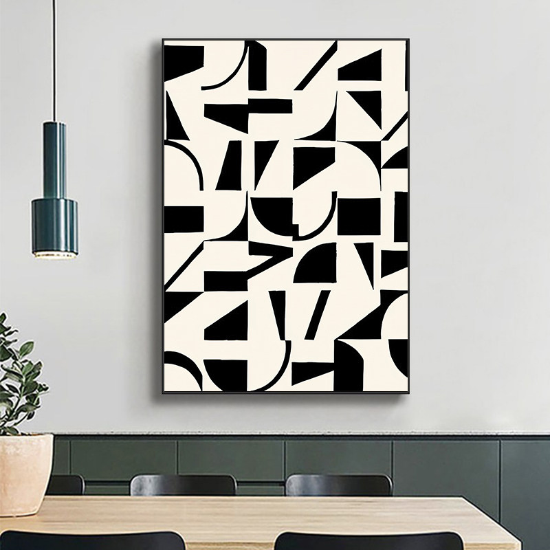 侘寂风黑白高级感客厅沙发背景墙装饰画抽象极简走廊过道玄关挂画,家居饰品,现代装饰画,淘宝优惠券,粉丝福利购,淘宝优惠卷