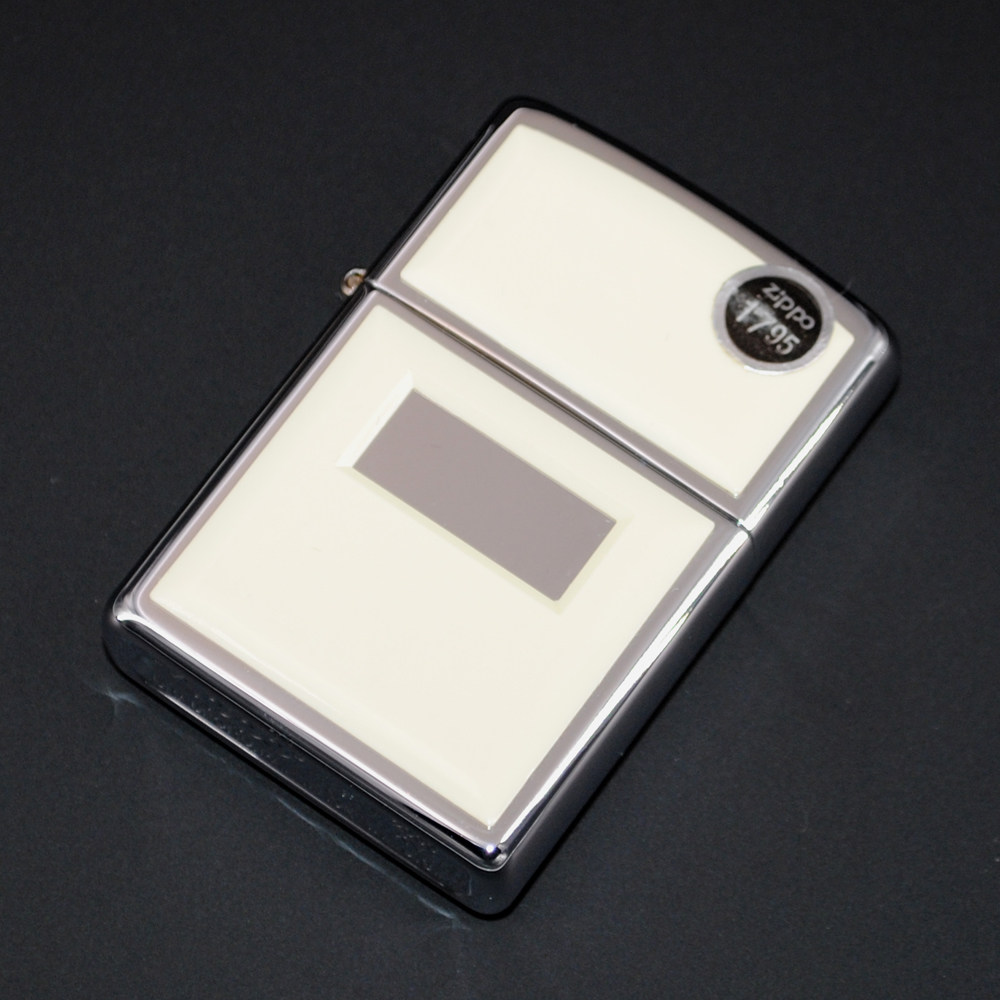 原装正品Zippo打火机-绝版收藏-2000年经典白雅士双面机