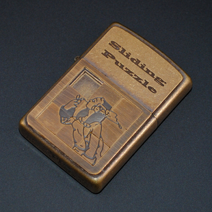 原装正品Zippo打火机-日韩收藏-2024年古铜风女拼图贴章款