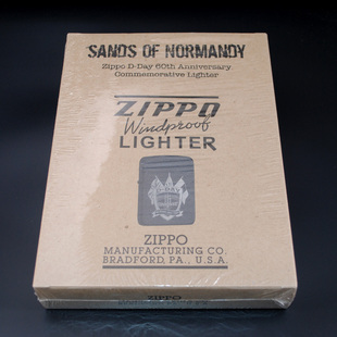 原装正品Zippo打火机-精品收藏-2004年诺曼底登陆60周年纪念沙子